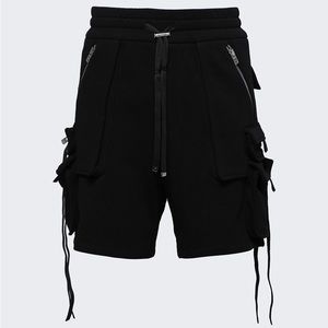 Men’s Size Small (30” Waist) AMIRI Tactical Drawstring  Shorts 100% Cotton Black